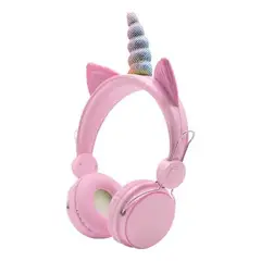 GENERICO - Audífonos inalámbricos Bluetooth diseño unicornio para ni