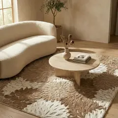 GENERICO - Alfombra Texturizada Lavable Living Y Dormitorio Moderna