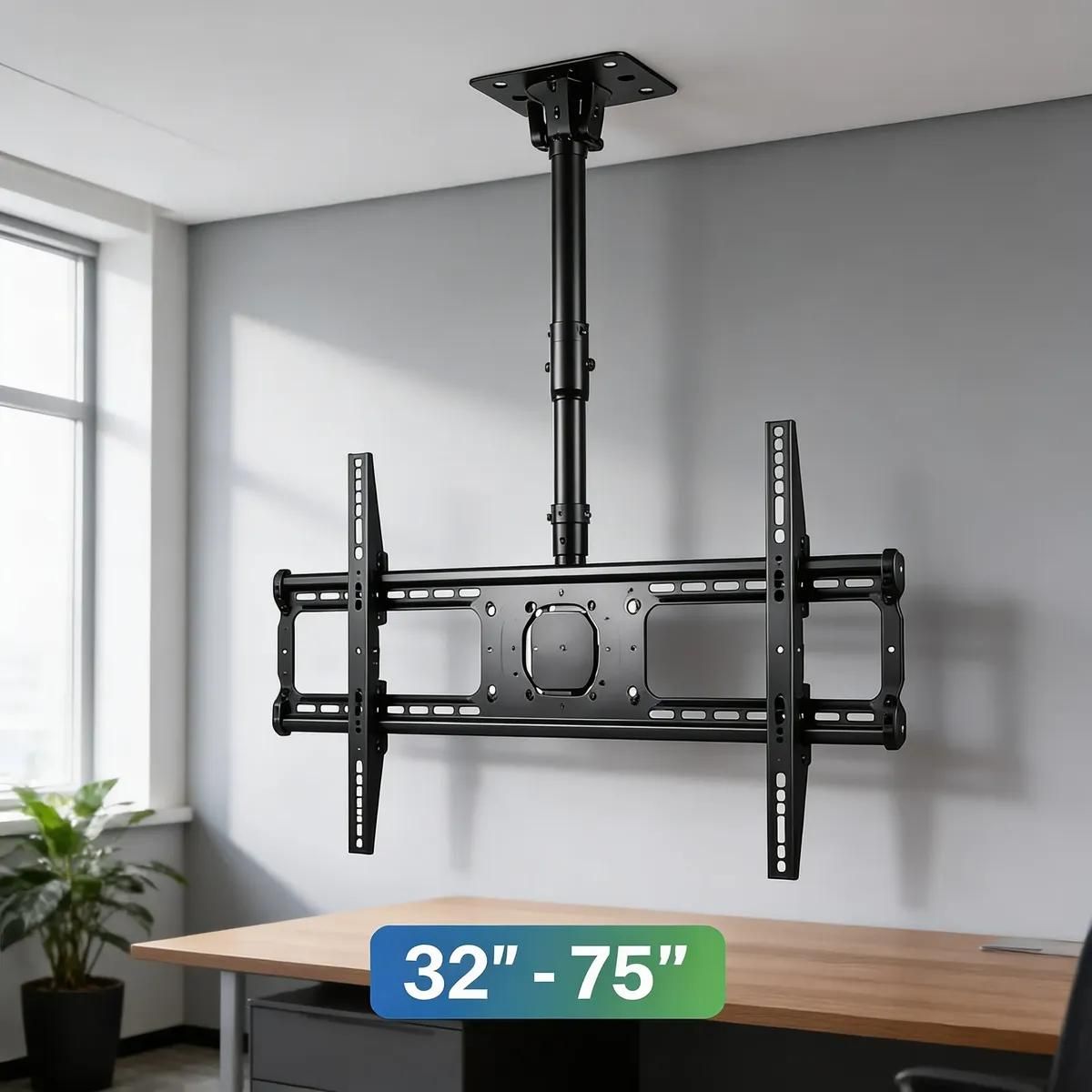 GENERICO - Soporte de techo ajustable para TV 39 a 75 pulgadas negro