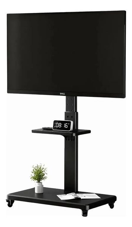 GENERICO Soporte móvil para TV de madera con ruedas 32-70"
