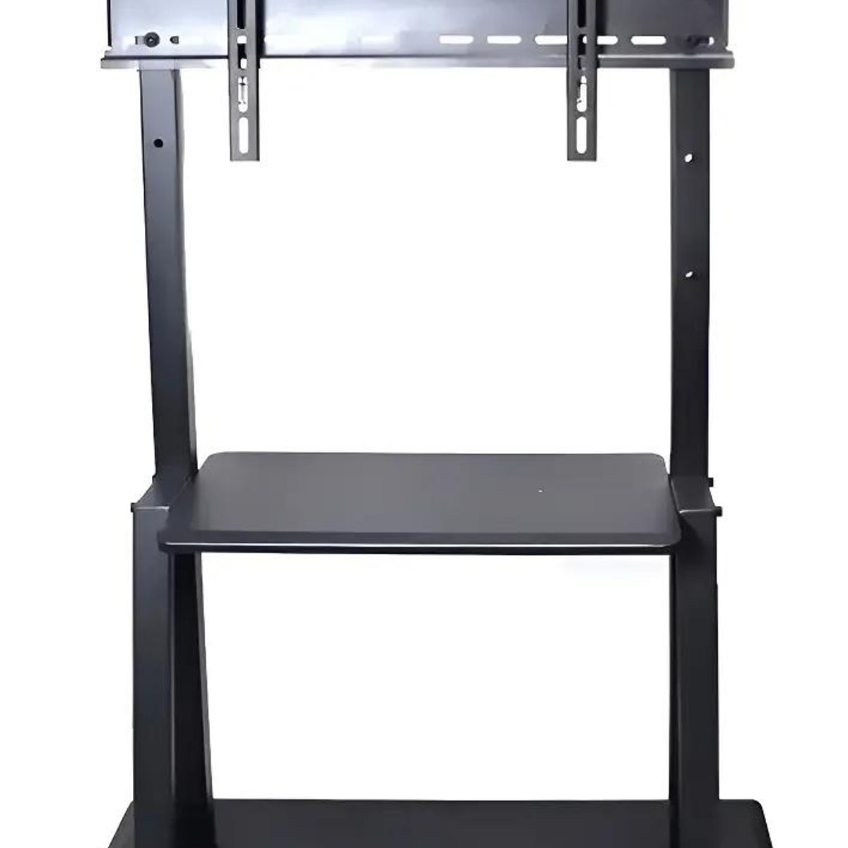 GENERICO - Soporte móvil para TV con ruedas y estantes ajustables