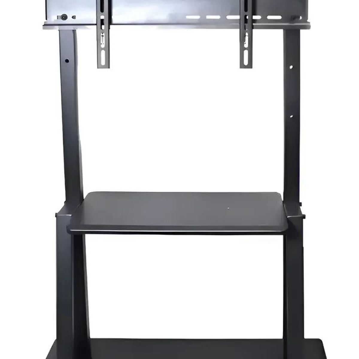 GENERICO - Soporte móvil para TV con ruedas y estantes ajustables