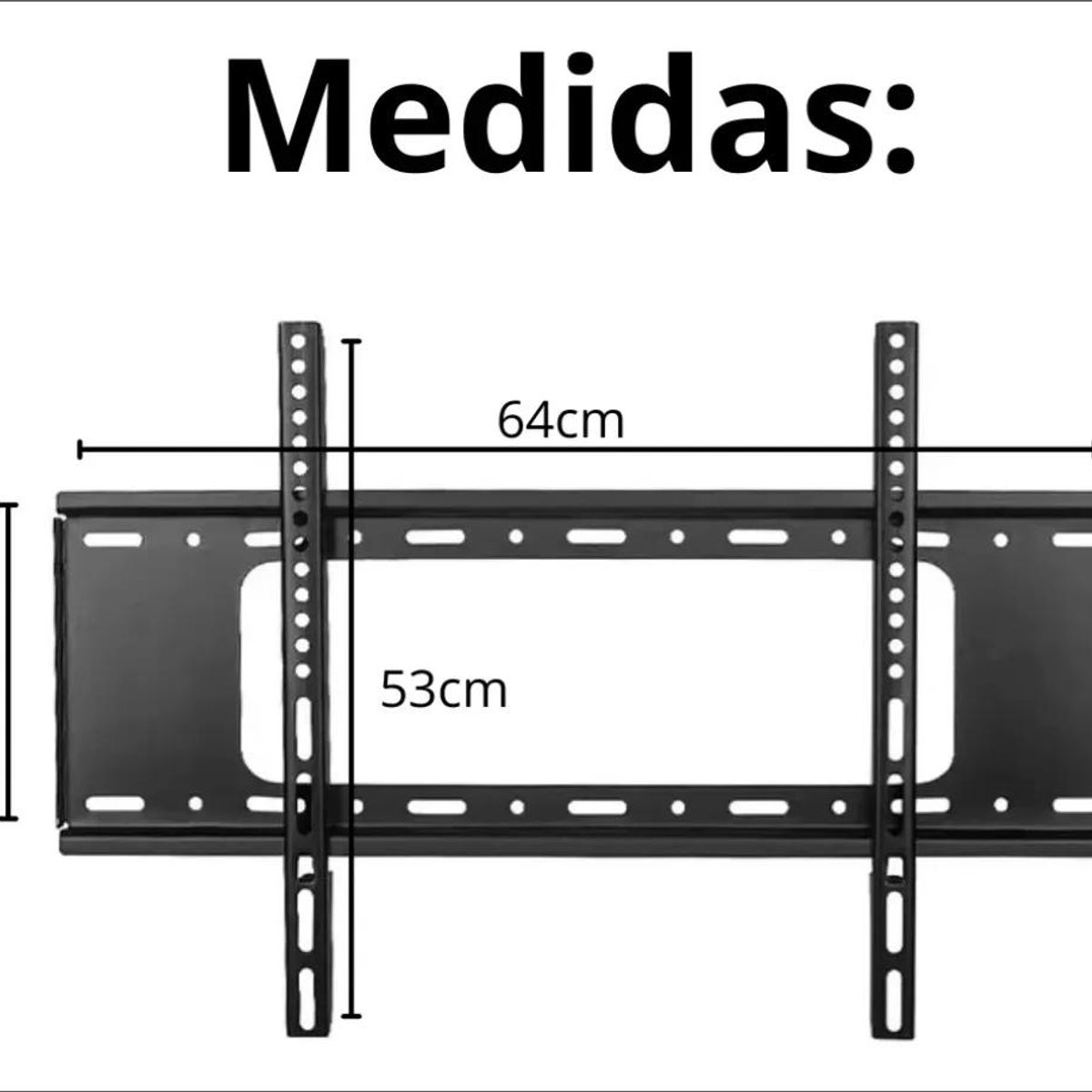 GENERICO - Soporte fijo para TV de 40 a 85 pulgadas hasta 75 kg