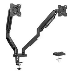 GENERICO - Soporte de Brazo Doble para Monitor 17-27 Pulgadas