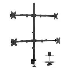 GENERICO - Soporte para 4 monitores con brazo fijo