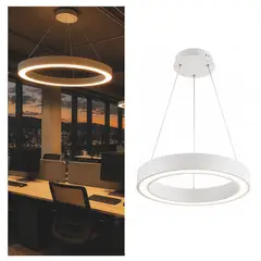 LUMINOTECNIA - Anillo Slim Suspendido Ø 40 Cm 3000K Color Blanco