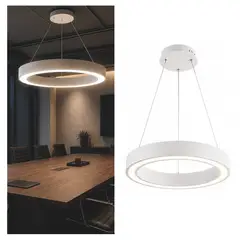 LUMINOTECNIA - Anillo Slim Suspendido Ø 60 Cm 4000K Color Blanco