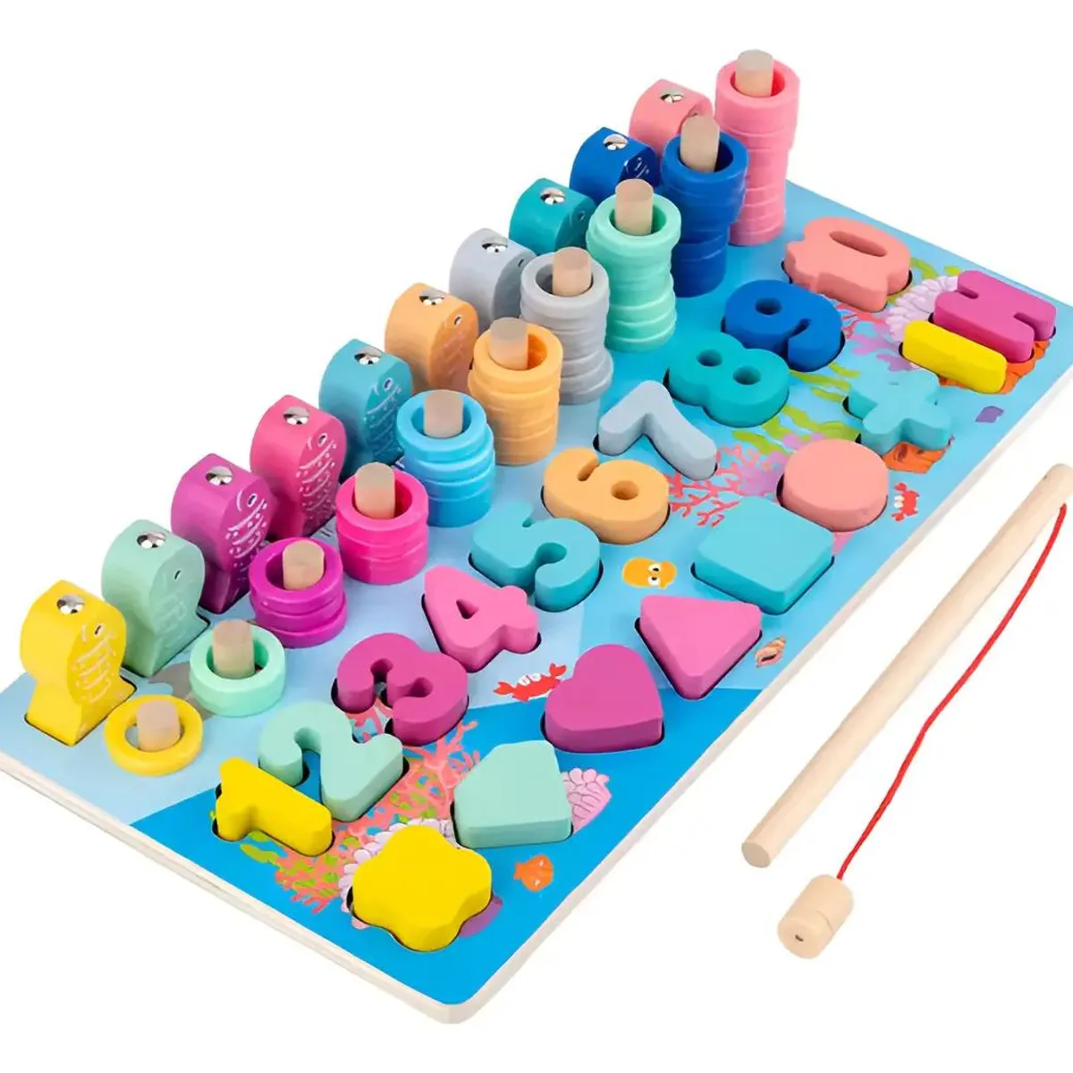 GENERICO - Juego Didáctico Tabla de Pesca para Niños