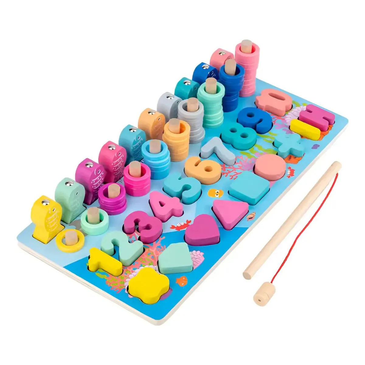 GENERICO - Juego Didáctico Tabla de Pesca para Niños