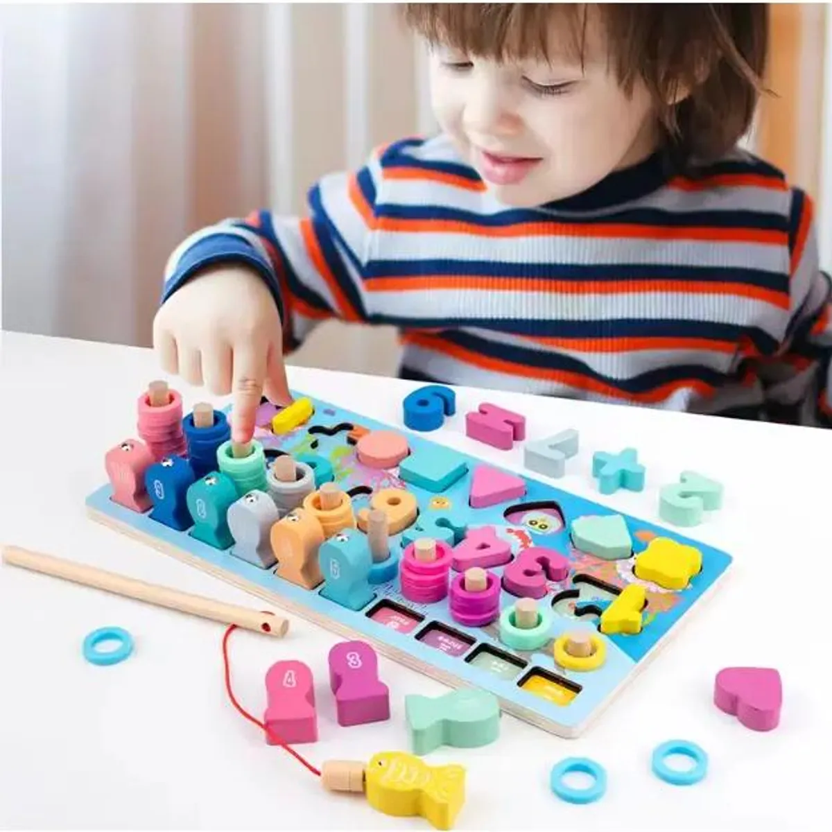GENERICO - Juego Didáctico Tabla de Pesca para Niños