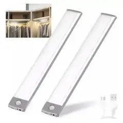GENERICO - Luz LED con sensor de movimiento recargable para espacios