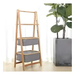 GENERICO - Mueble Organizador de Bambú para Ropa