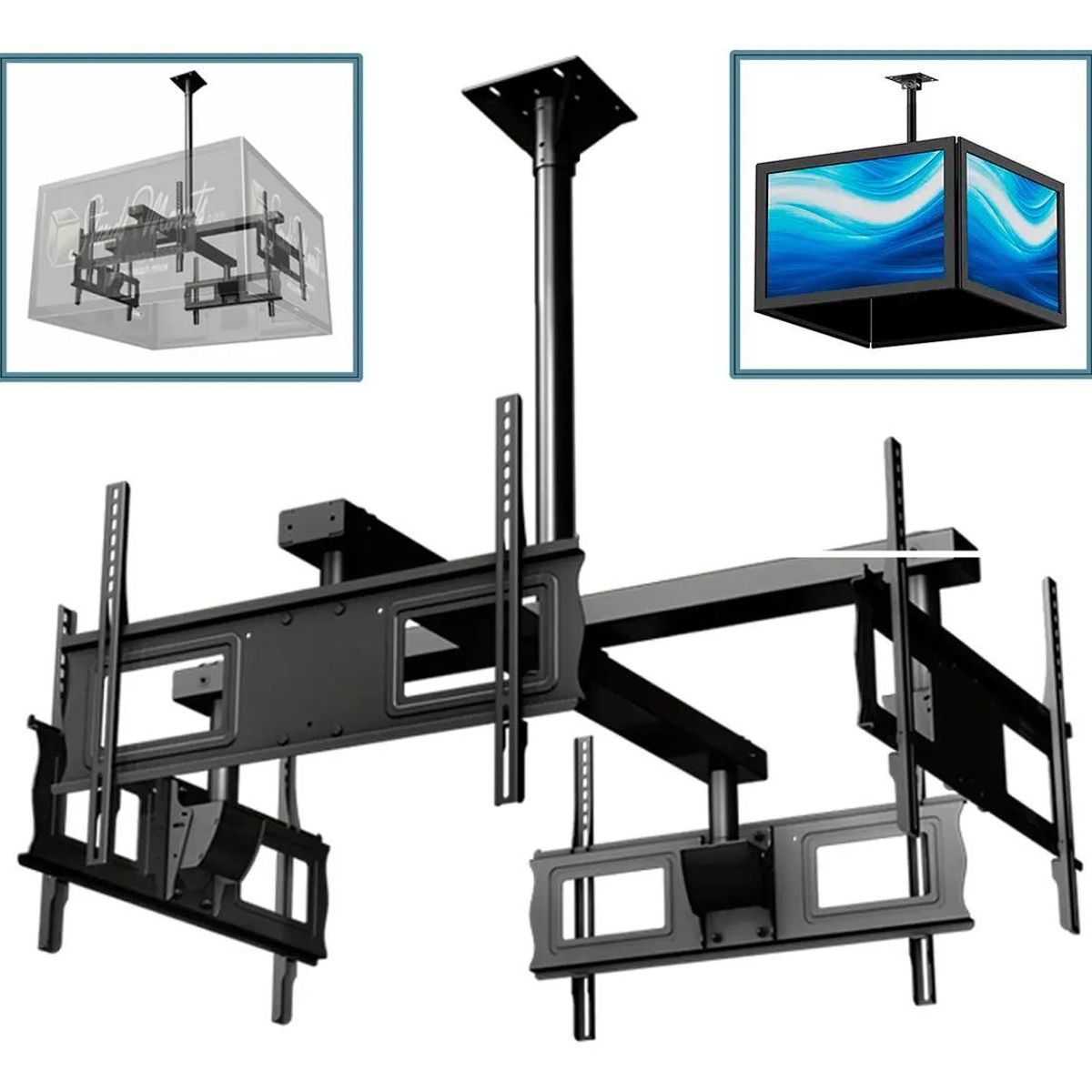 GENERICO - Soporte de techo para TV 32 a 70 pulgadas 360°