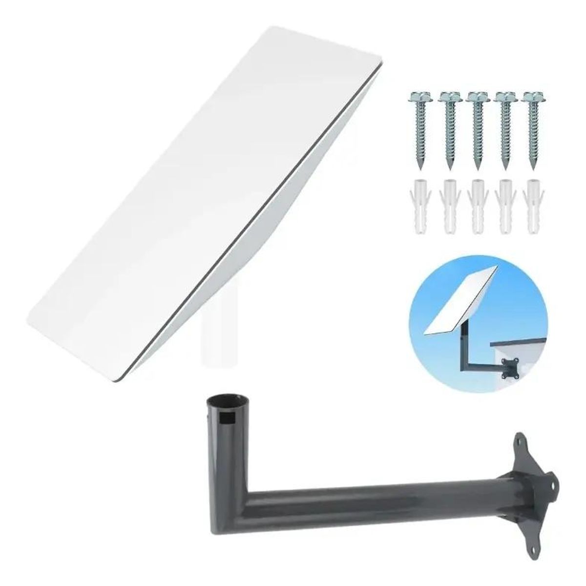 GENERICO - Soporte de Pared Fuerte y Resistente para Antena
