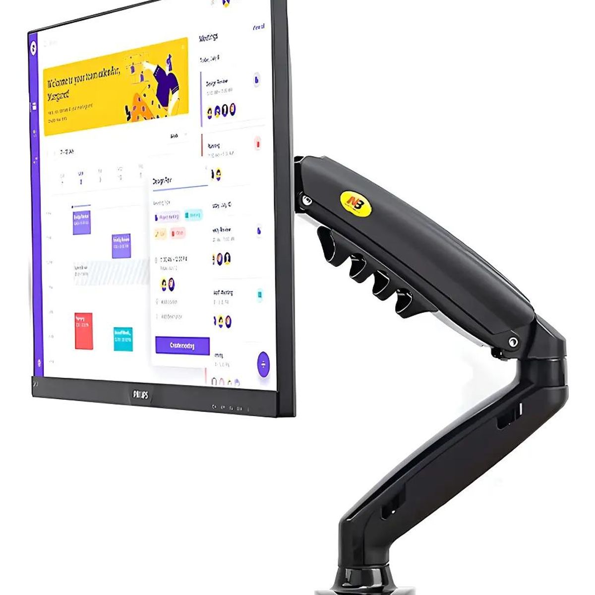 GENERICO - Soporte de mesa articulado para TV o monitor 17-27"