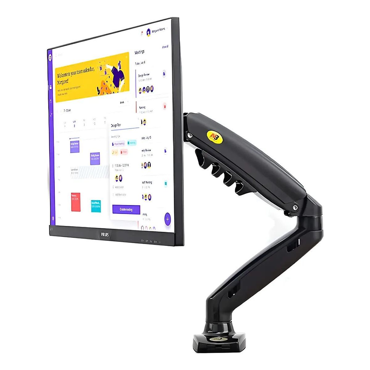 GENERICO - Soporte de mesa articulado para TV o monitor 17-27"