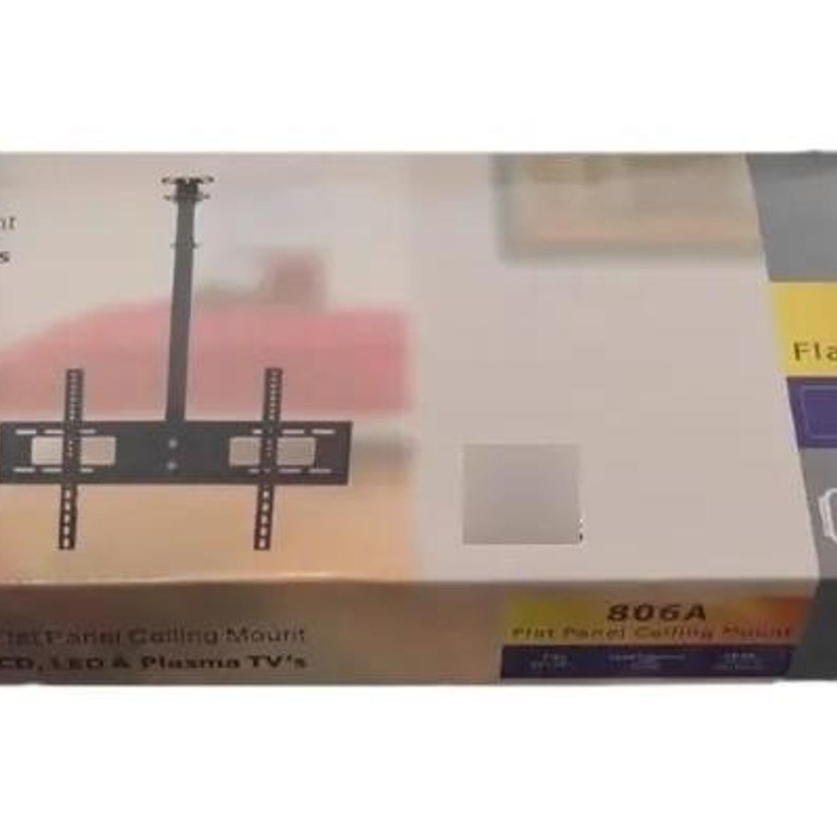 GENERICO - Soporte de techo negro para TV 32 a 75 pulgadas