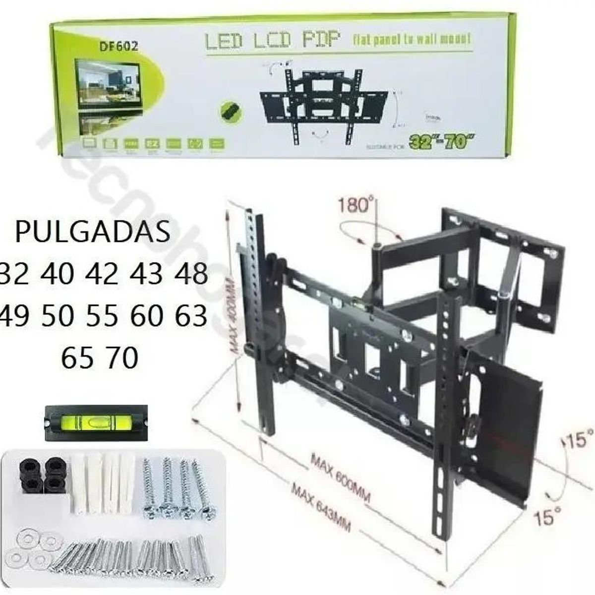 GENERICO - Soporte Base Doble para TV 32 a 70 Pulgadas