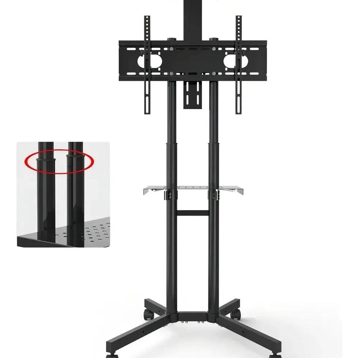 GENERICO - Soporte TV Base Pedestal con Ruedas para 32 a 65 pulgadas