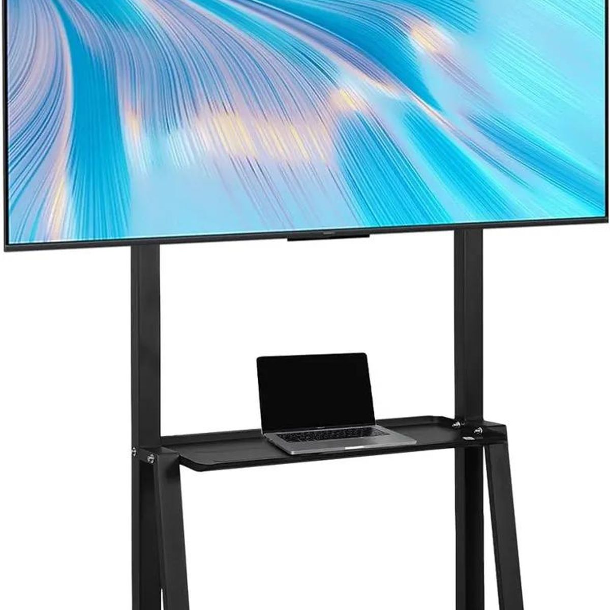 GENERICO - Soporte para TV negro ajustable con ruedas 32-70 pulgadas