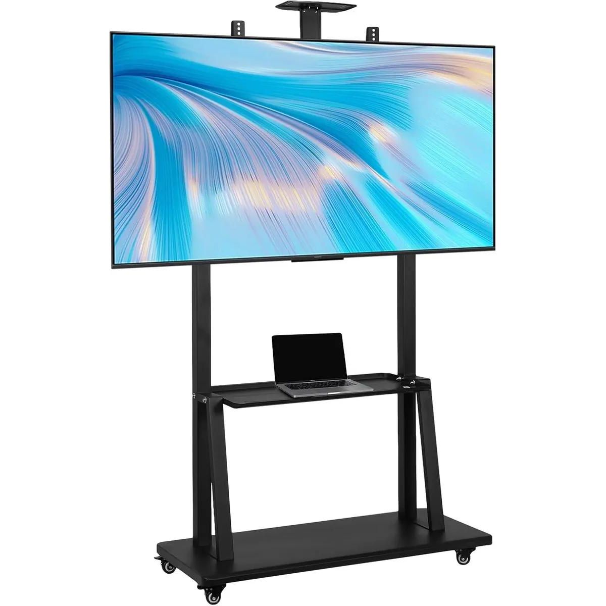 GENERICO - Soporte para TV negro ajustable con ruedas 32-70 pulgadas
