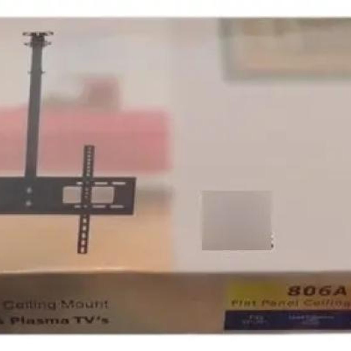 GENERICO - Soporte de techo negro para TV 32-75 pulgadas VESA 100