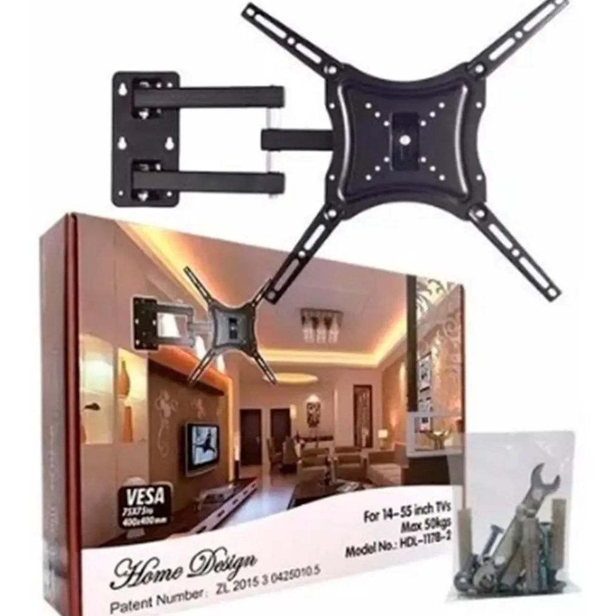 GENERICO - Soporte de pared para TV brazo móvil 14 a 55 pulgadas
