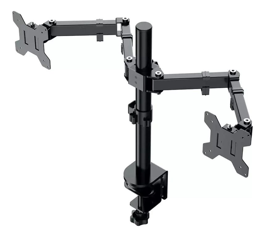 GENERICO Soporte de escritorio para dos monitores con brazo ajusta