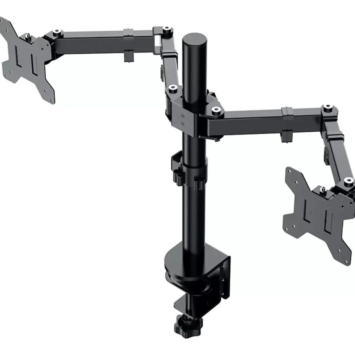 GENERICO - Soporte de escritorio para dos monitores con brazo ajusta