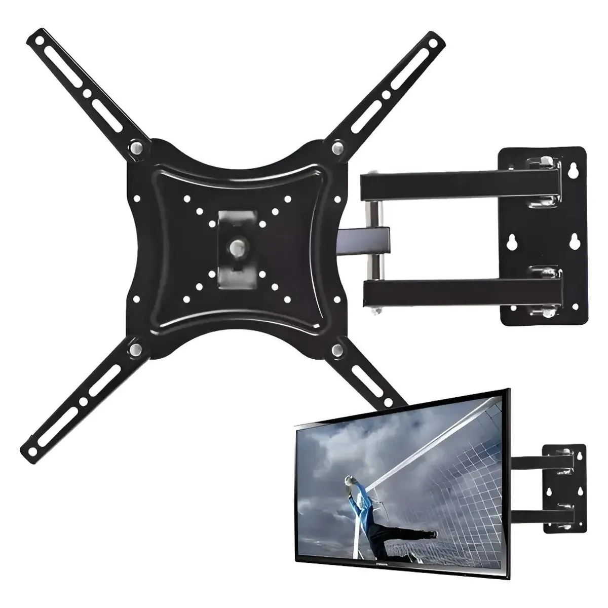 GENERICO - Soporte telescópico para TV de 14 a 55 pulgadas negro