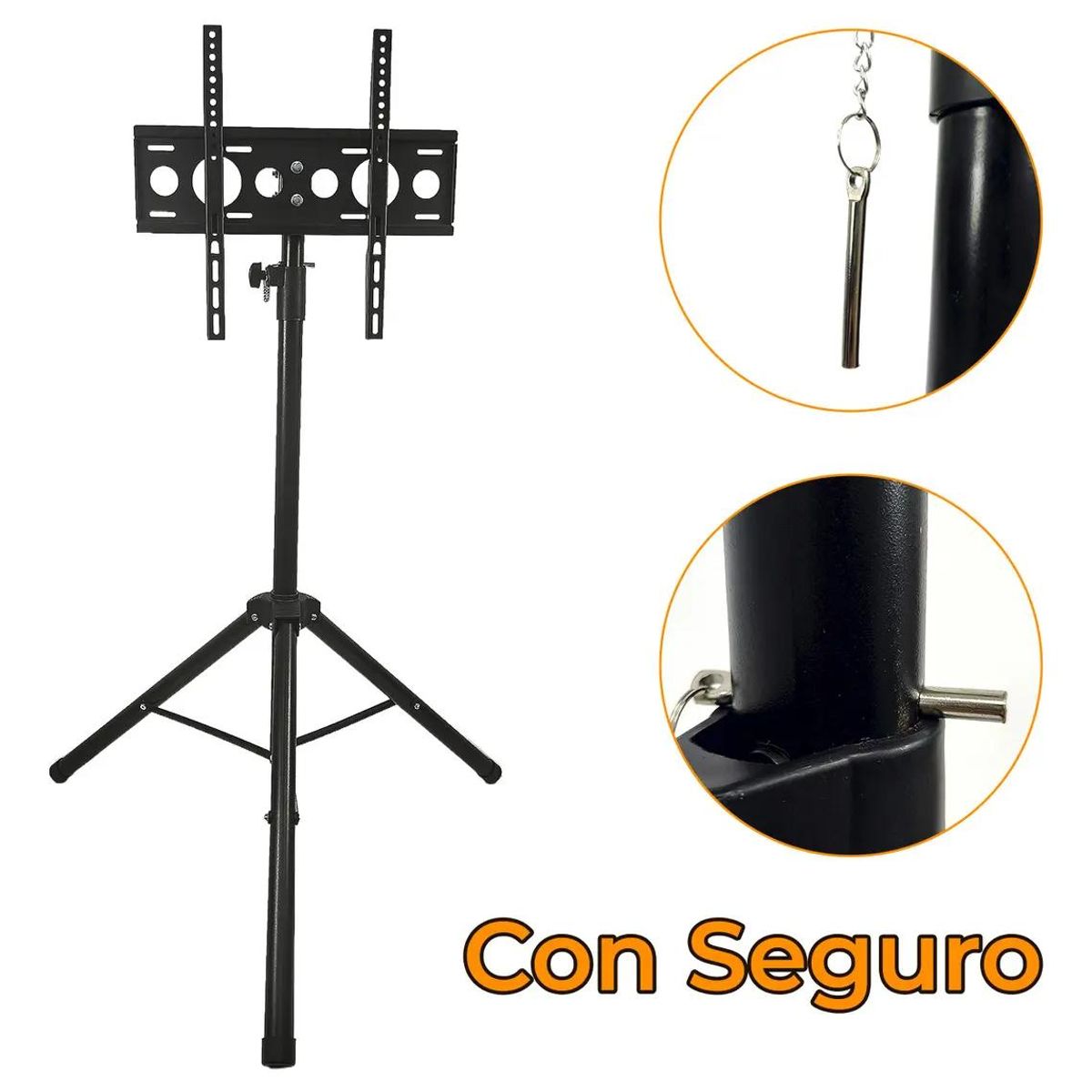 GENERICO - Base trípode pedestal para TV 32 a 55 pulgadas giratorio