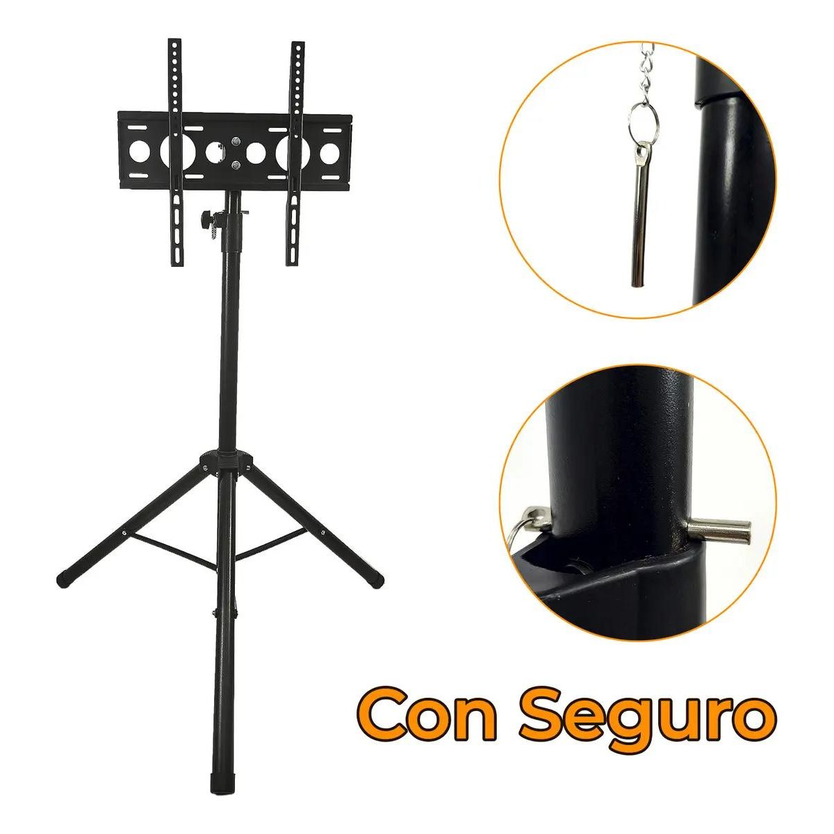 GENERICO - Base trípode pedestal para TV 32 a 55 pulgadas giratorio