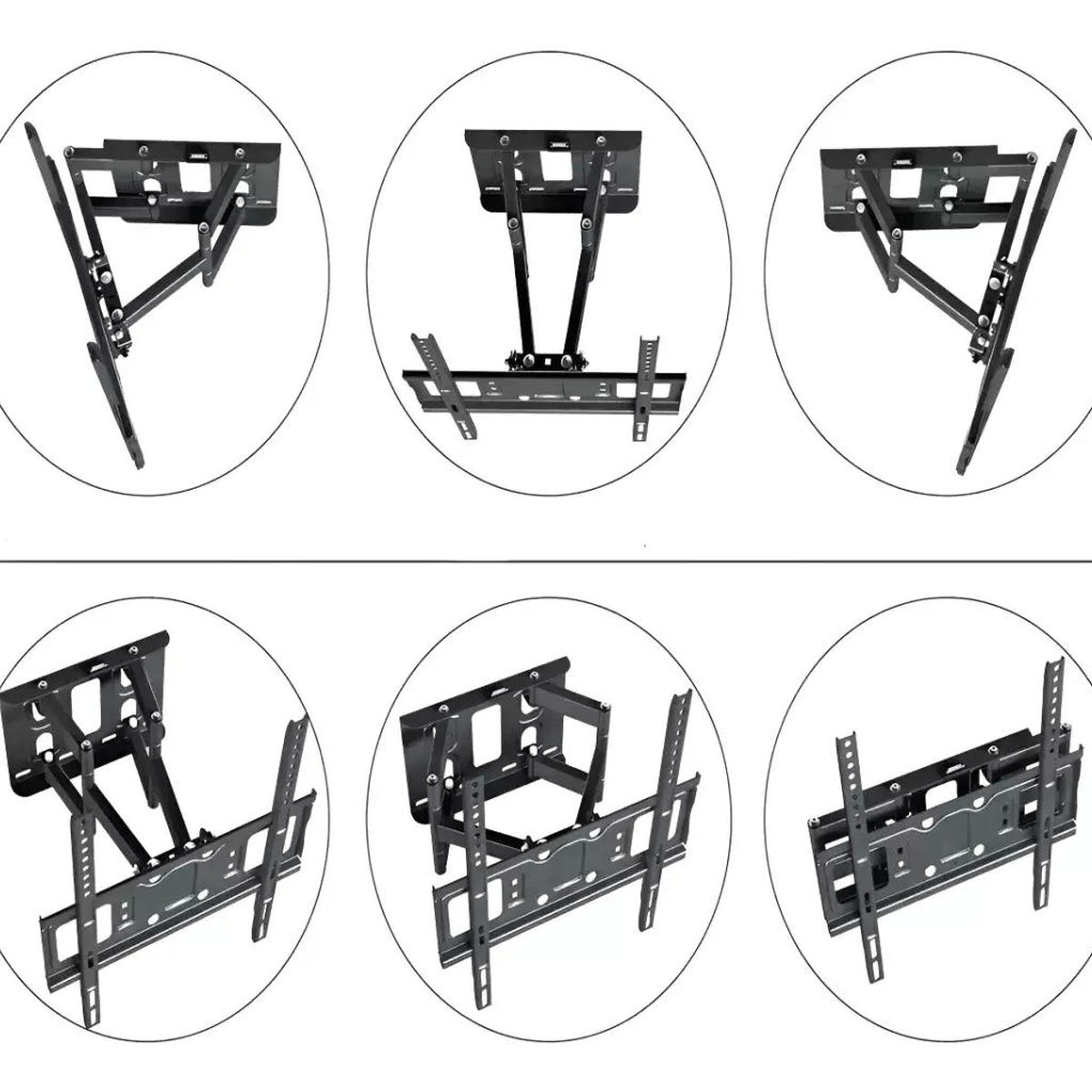 GENERICO - Soporte de TV doble brazo para pantallas 40 a 80 pulgadas