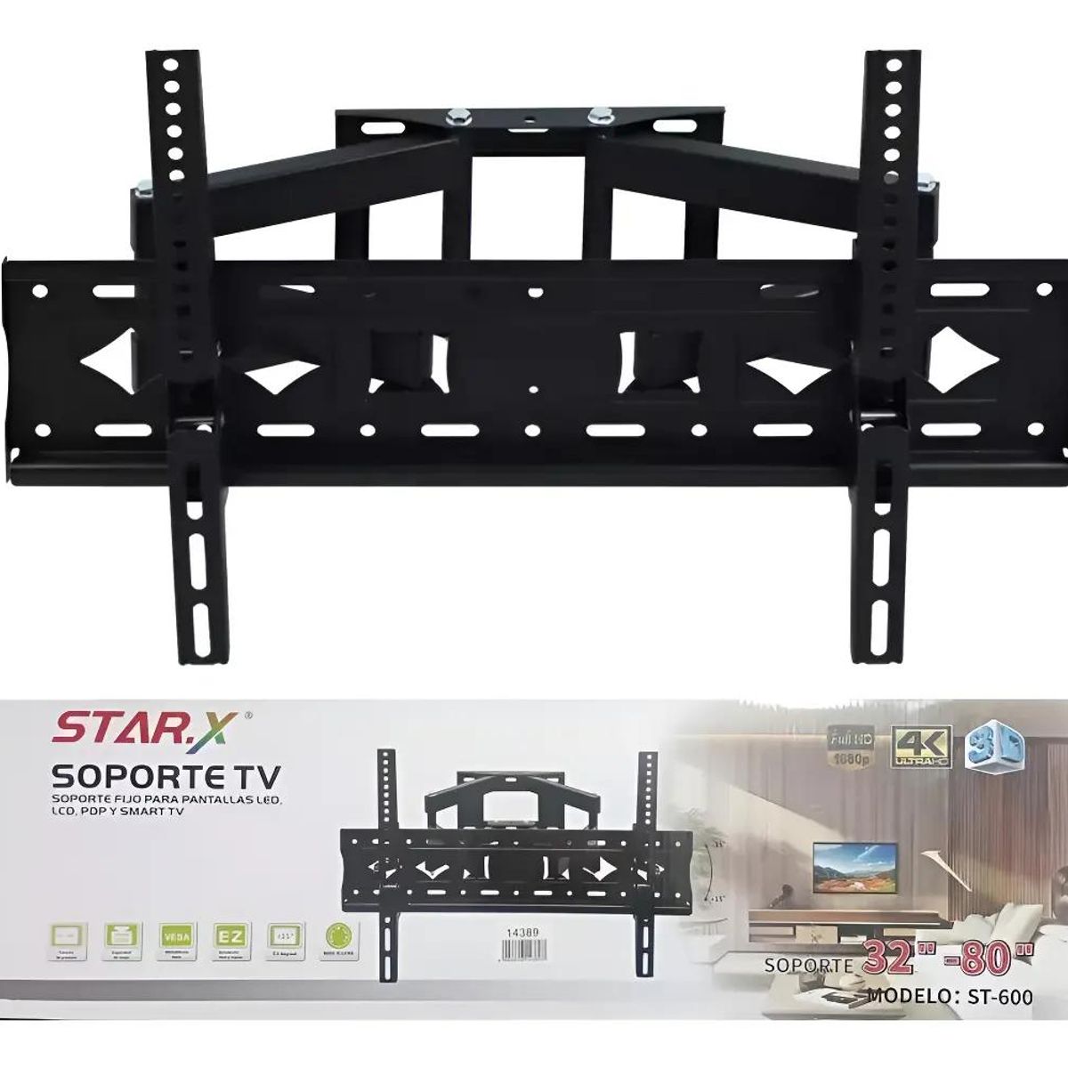 GENERICO - Soporte Base Plegable Telescópico para TV 32-80"