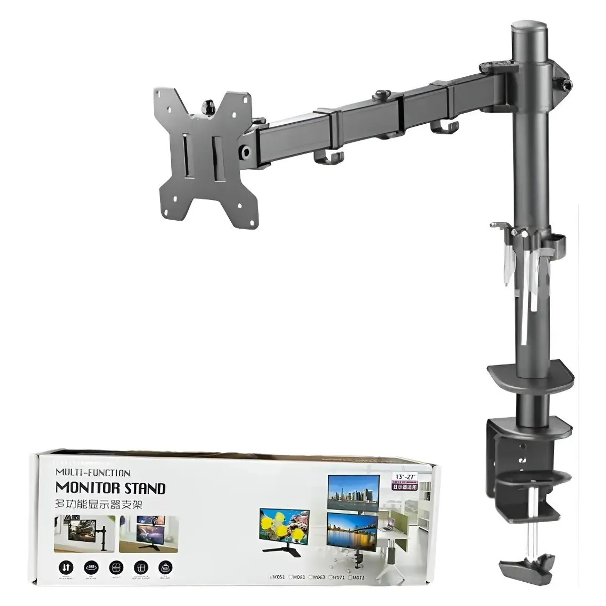 GENERICO - Soporte articulado para monitor 13 a 27 pulgadas