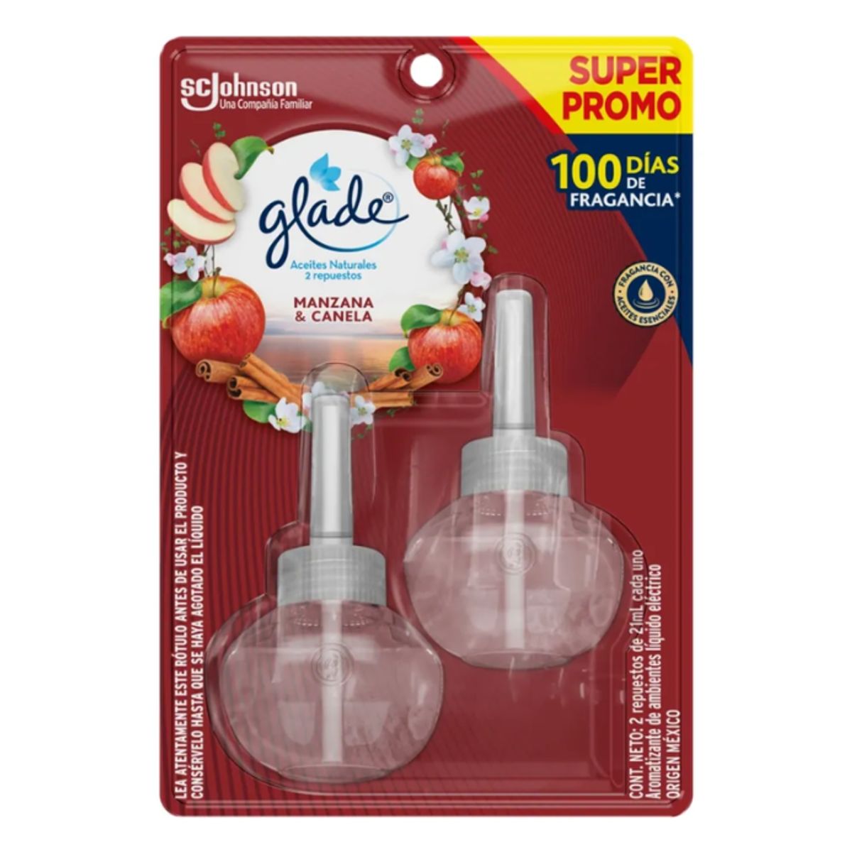 GLADE - Repuesto Glade Aceites Naurales 21ml 2un