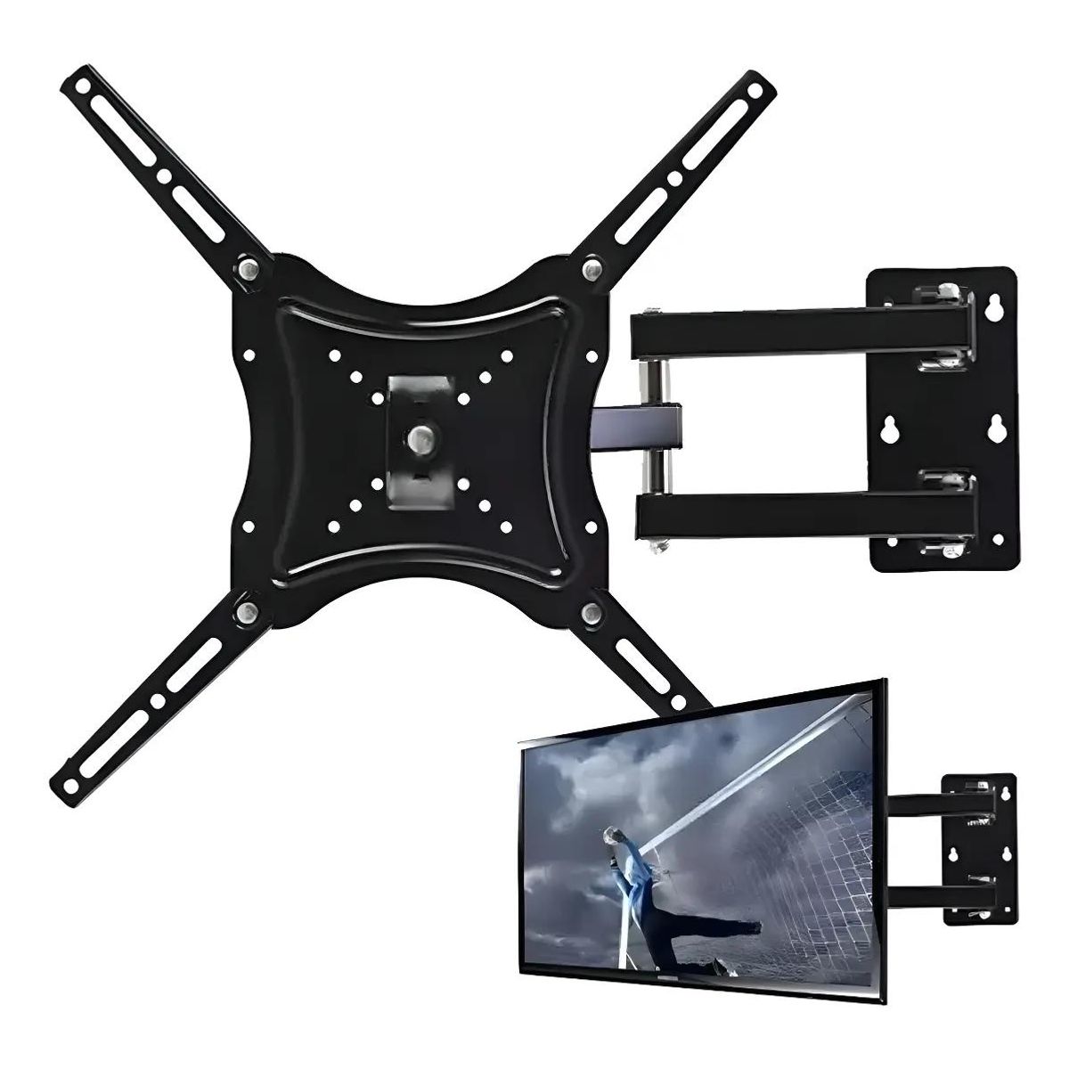 GENERICO - Soporte de Pared para TV 14 a 50 Pulgadas Negro