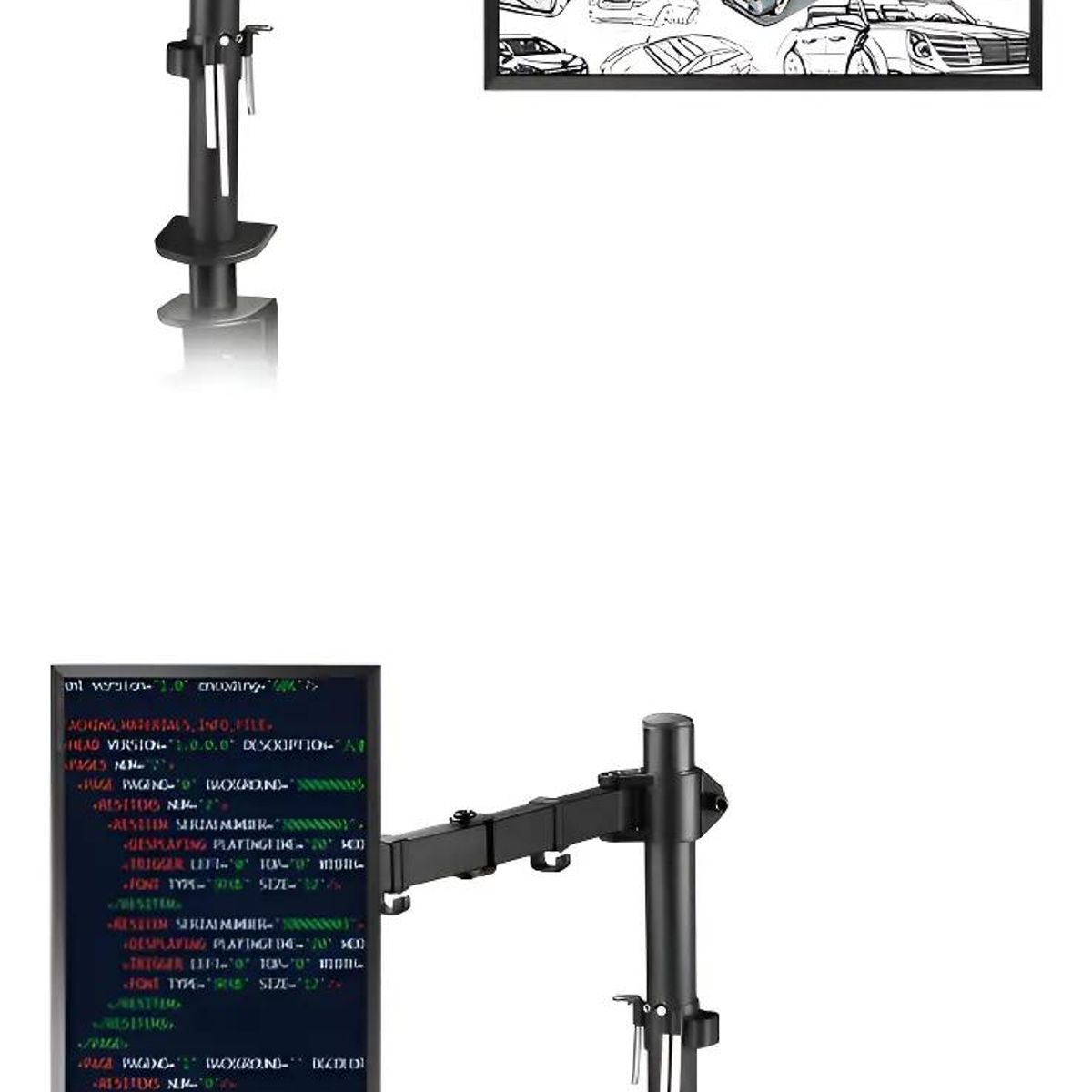 GENERICO - Soporte Articulado para Monitor 13-27 Pulgadas
