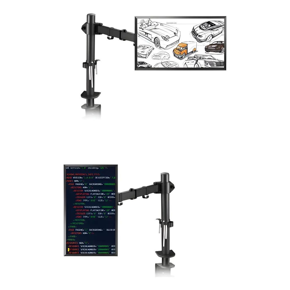 GENERICO - Soporte Articulado para Monitor 13-27 Pulgadas