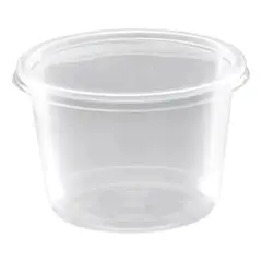 GENERICO - Contenedor plástico 500ml con tapa 50 unidades
