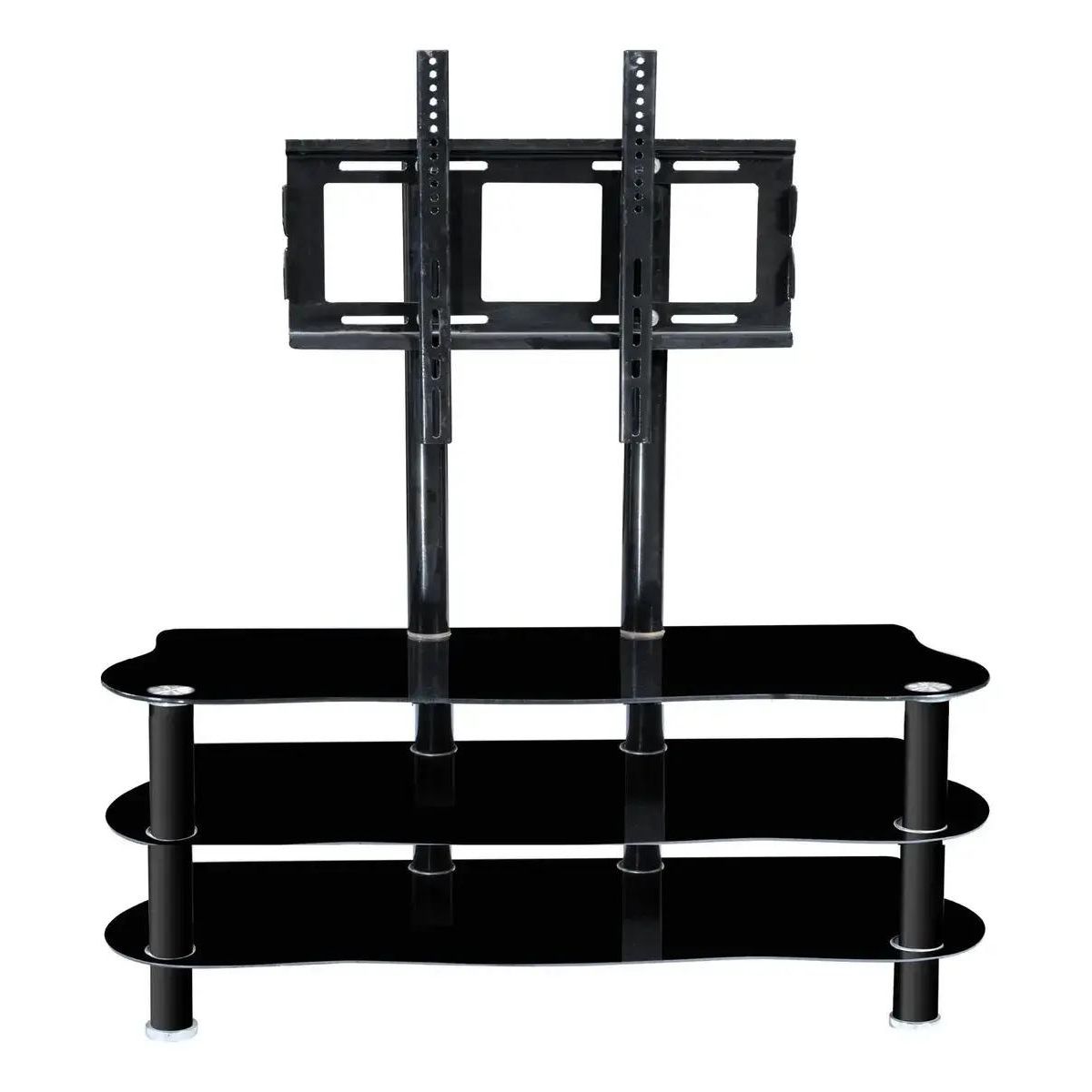 GENERICO - Soporte Universal 3 Bandejas Vidrio Templado 21-50"