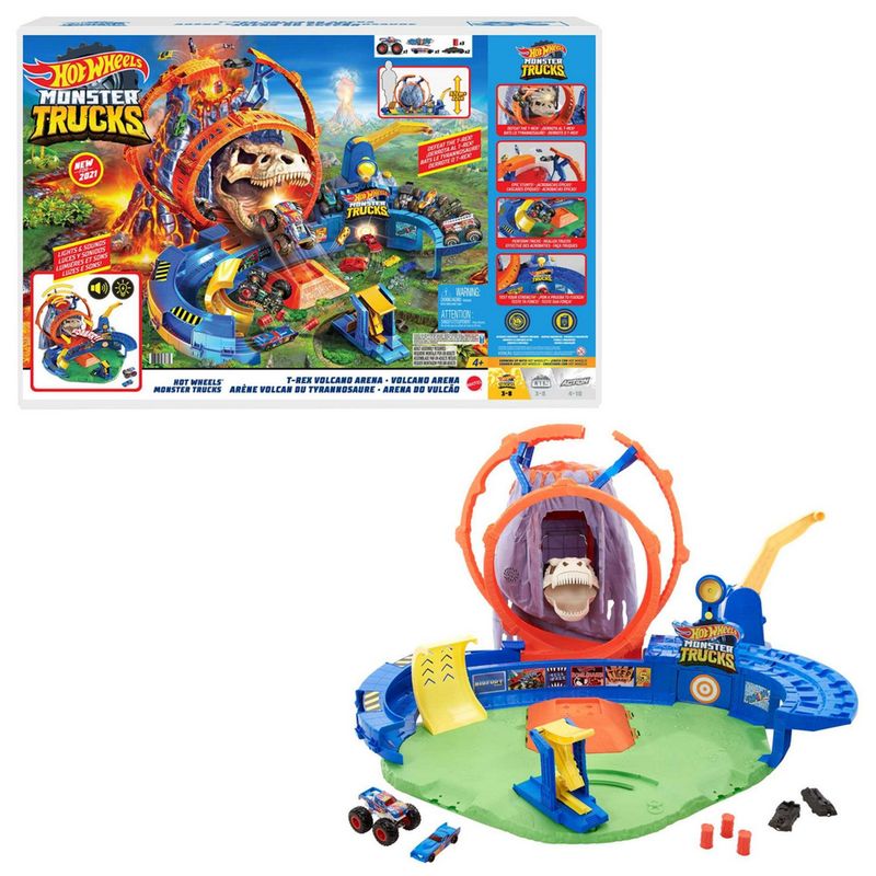 HOT WHEELS - Monster Trucks Volcano Arena Pla Hot Wheels