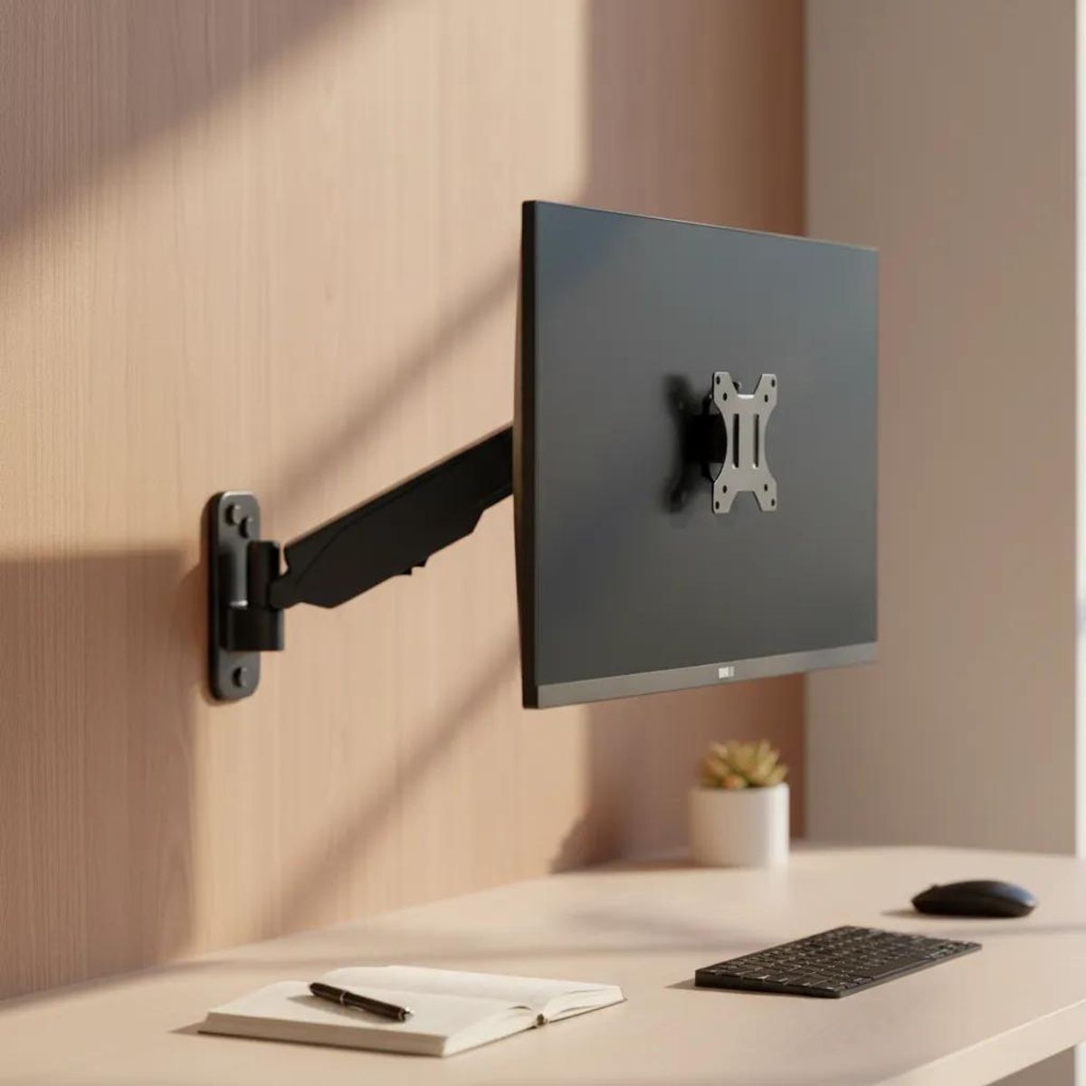 GENERICO - Soporte de Pared para Monitor 17 a 32 Pulgadas 18kg 360°