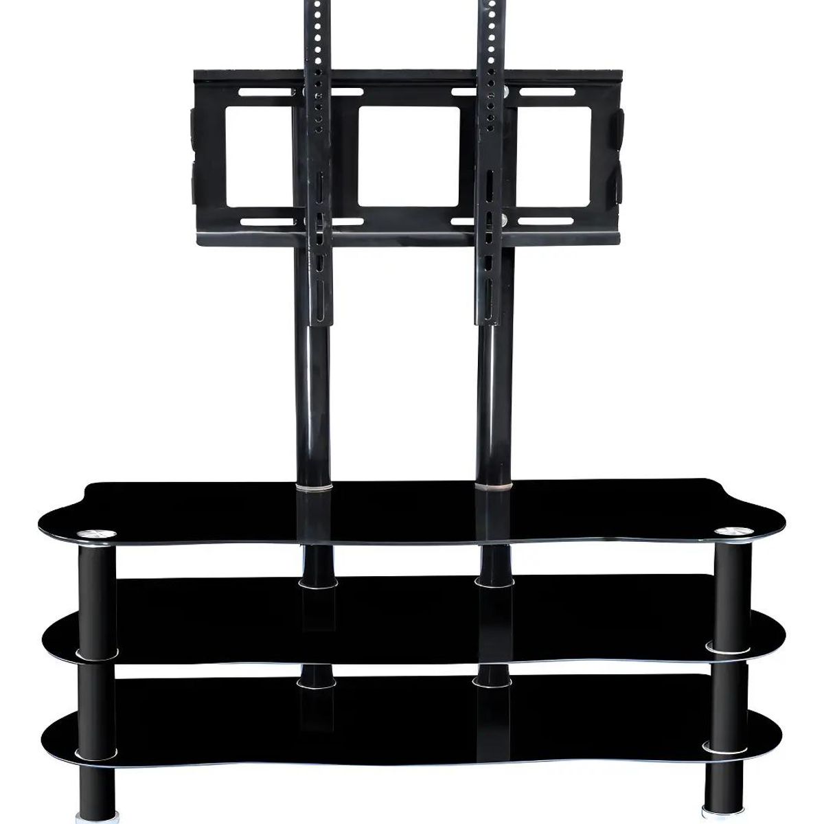 GENERICO - Soporte Universal 3 Bandejas Vidrio Templado 21-50 Pulg