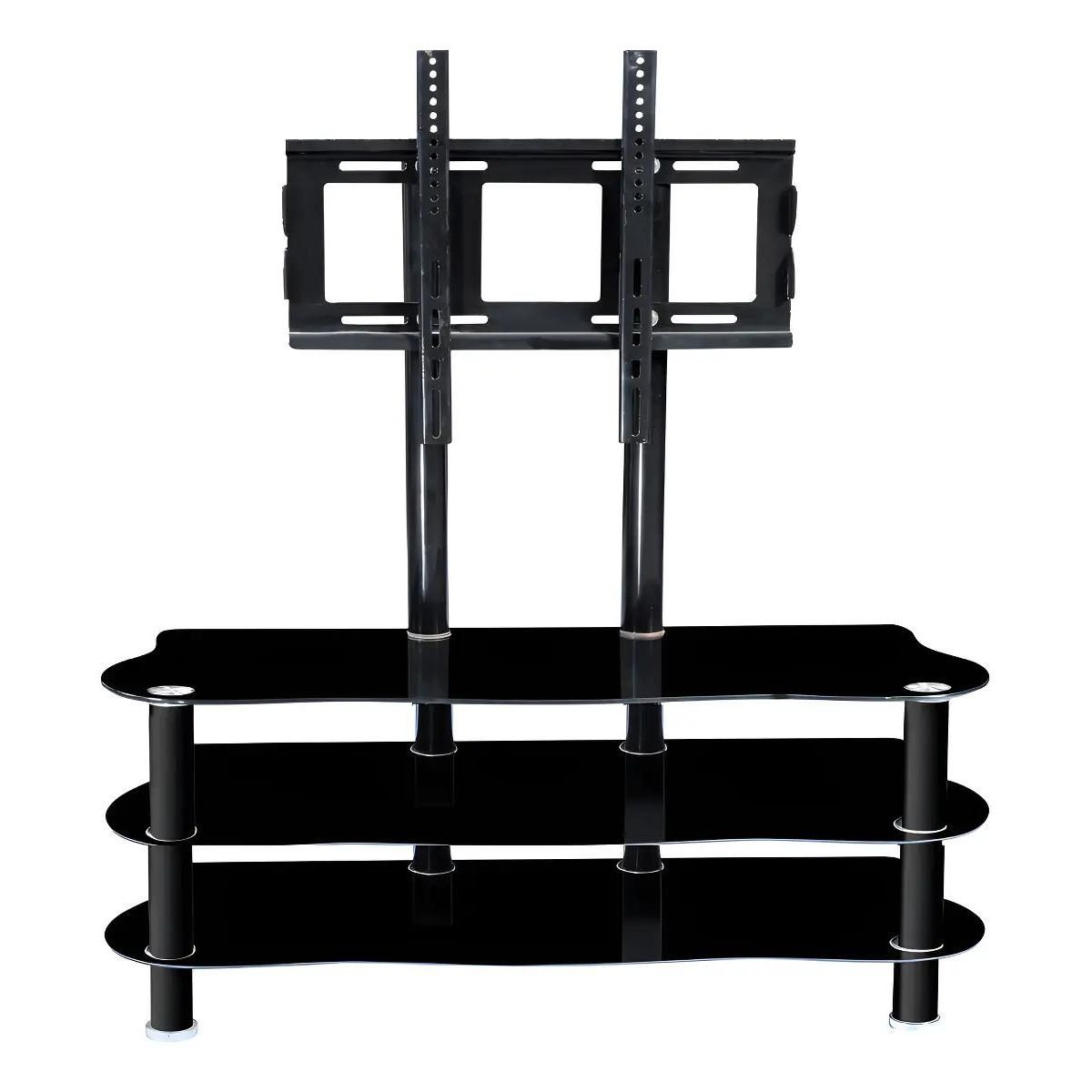 GENERICO - Soporte Universal 3 Bandejas Vidrio Templado 21-50 Pulg