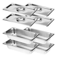 GENERICO - Bandeja Gastronómica Acero Inoxidable 32x17x6 cm con Tapa