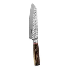 GENERICO - Cuchillo Santoku 18cm Acero Alto Carbono Forjado