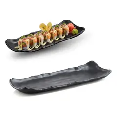 GENERICO - Set 6 Platos Rectangulares para Sushi 30x12 cm