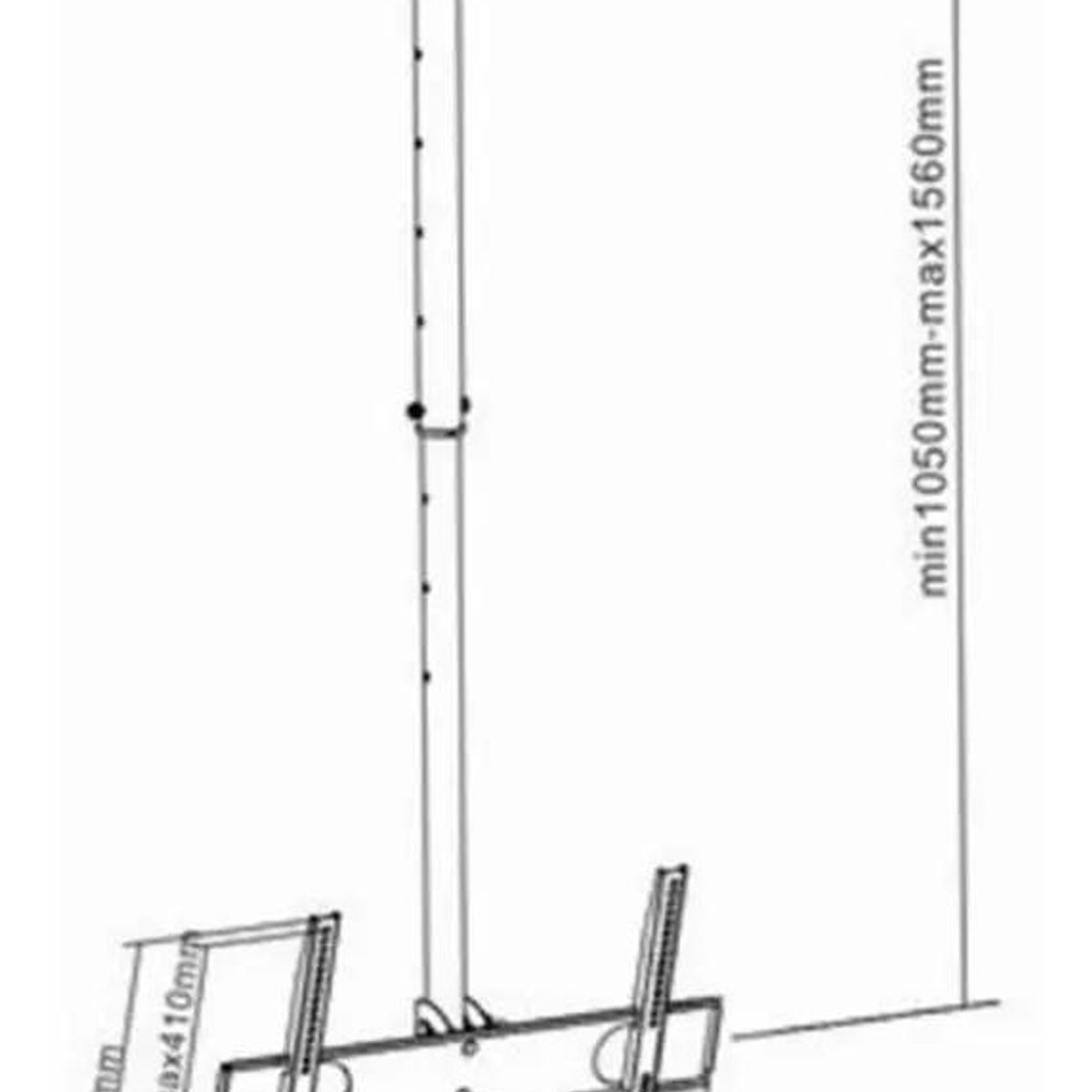 GENERICO - Soporte de techo para TV 32 a 55 pulgadas