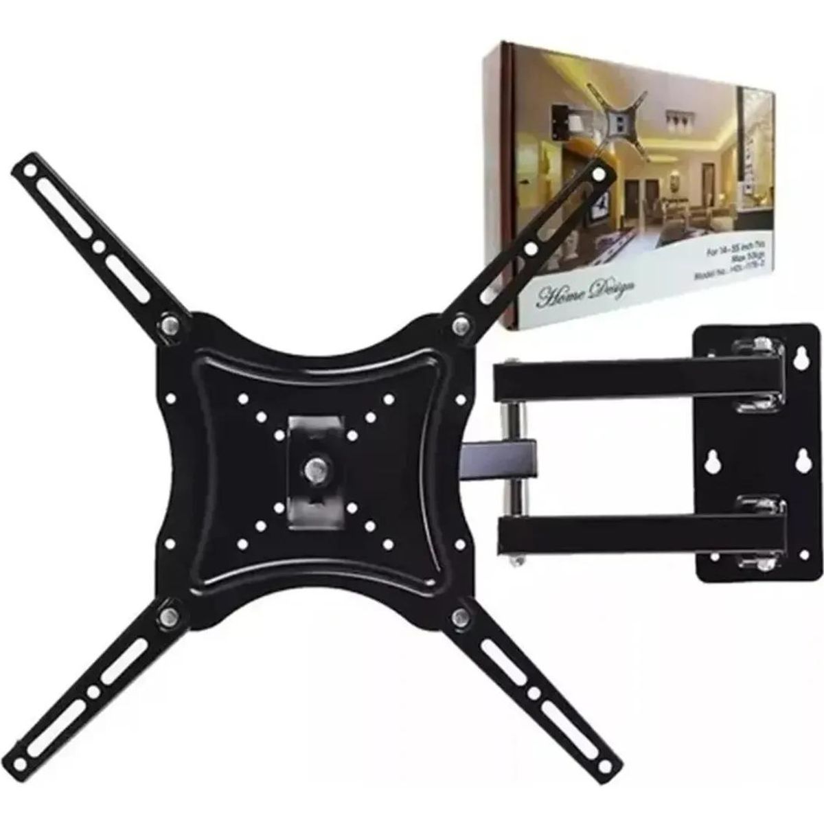 GENERICO - Soporte TV Brazo Retráctil Articulado 14-55 Pulgadas 50kg
